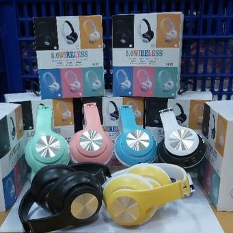 Headphone  66 BT 5.0 WIRELESS Macaroon Color  Young Bass