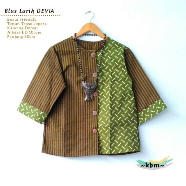 Blus tenun troso busui blus nadira dan  blus lurik devia dan blus nadia