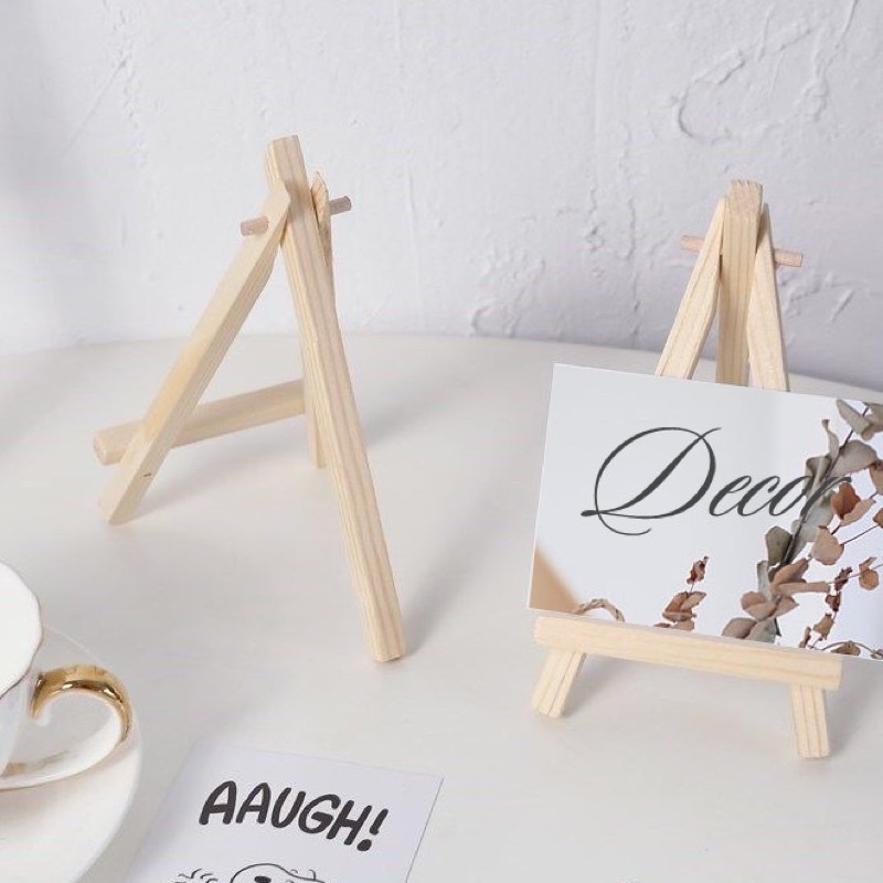 Mini Wood Photo Card Hp WOODEN DESK STAND MULTI-PURPOSE PROPS Holder Aesthetic Dekorasi Bahan Kayu P