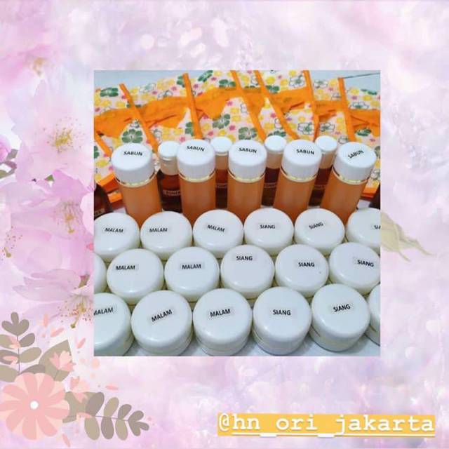HN original, paket hemat,day cream, night cream, facial foam,toner.