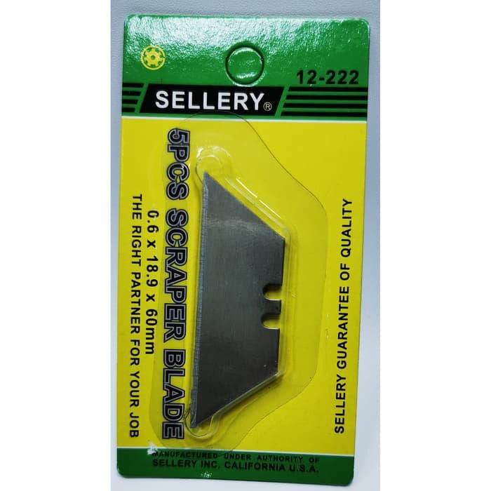 

SELLERY 12-222 Refill Mata Pisau cutter folding trapeziform blade 5 pc