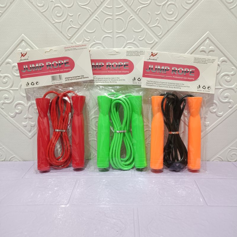 Skipping RRC/skipping jump rope/skipping pegangan plastik/Tali skipping murah