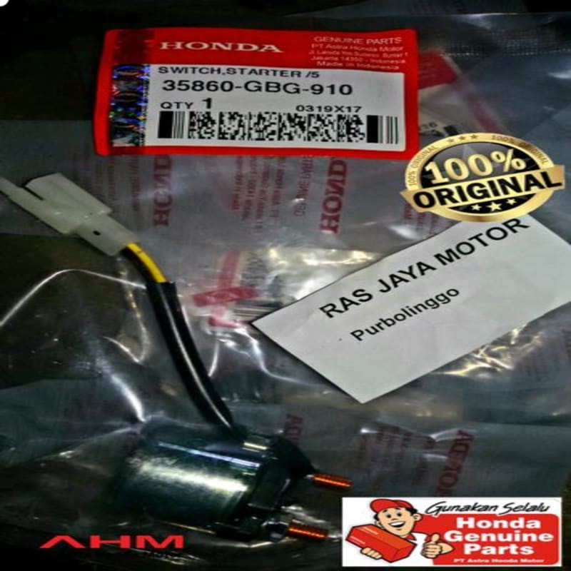 BENDIK OTOMATIS STATER ASTREA GRAND SUPRA ORIGINAL AHM 35860-GBG-910