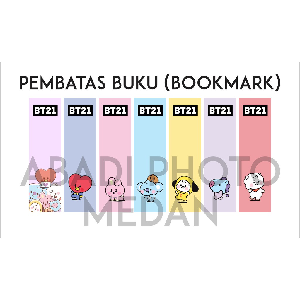 

Pembatas Buku Baby BT21 Bookmark