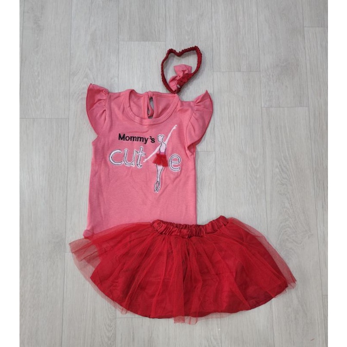 sofiebabyshop sett jumper tutu + bandana