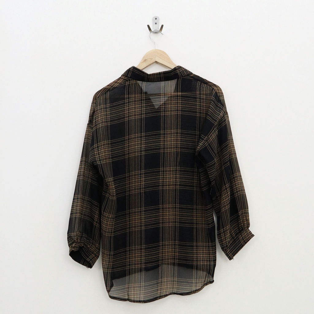 Donei flanel hem top - Thejanclothes