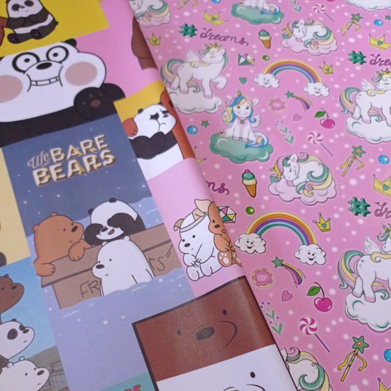 

wrapping paper ecer Kertas Kado