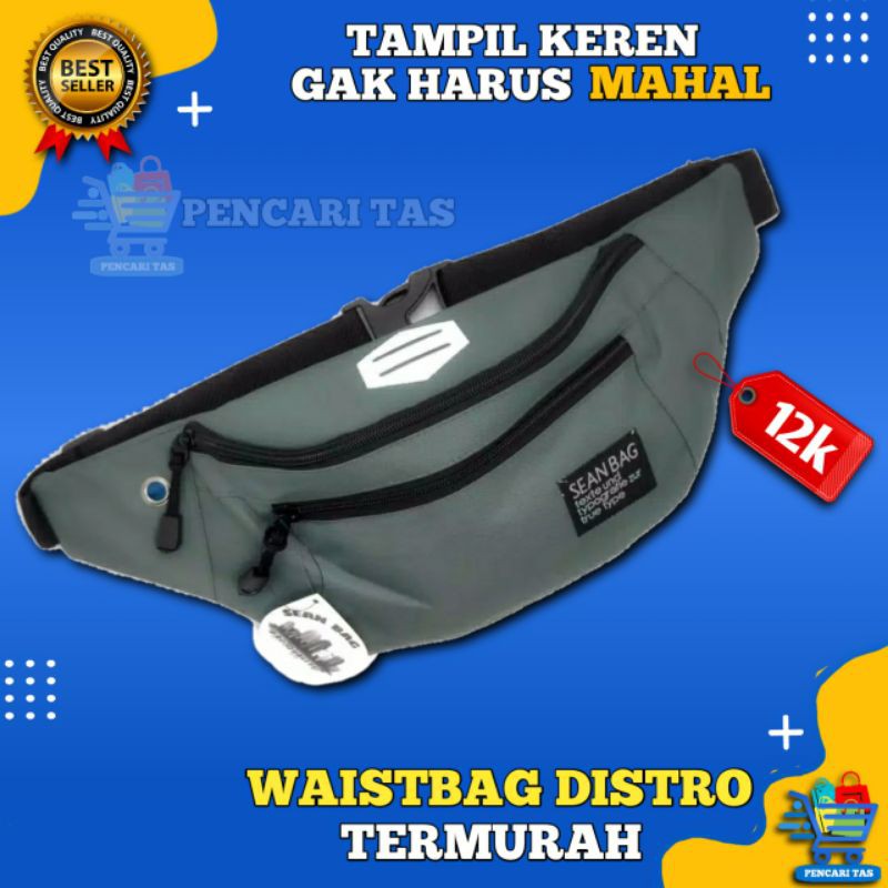TAS SLEMPANG PRIA WAISTBAG DISTRO BRANDED MURAH