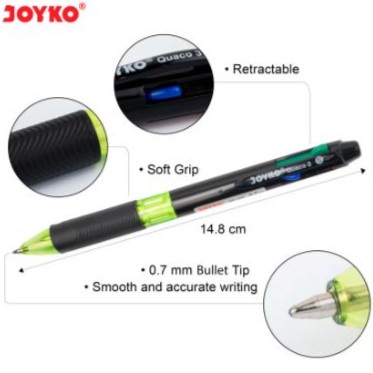 

Gilaa!!! Pulpen Joyko 4 Warna Bp-288 / Pack Isi 12 Pcs - 0,7Mm Hemat