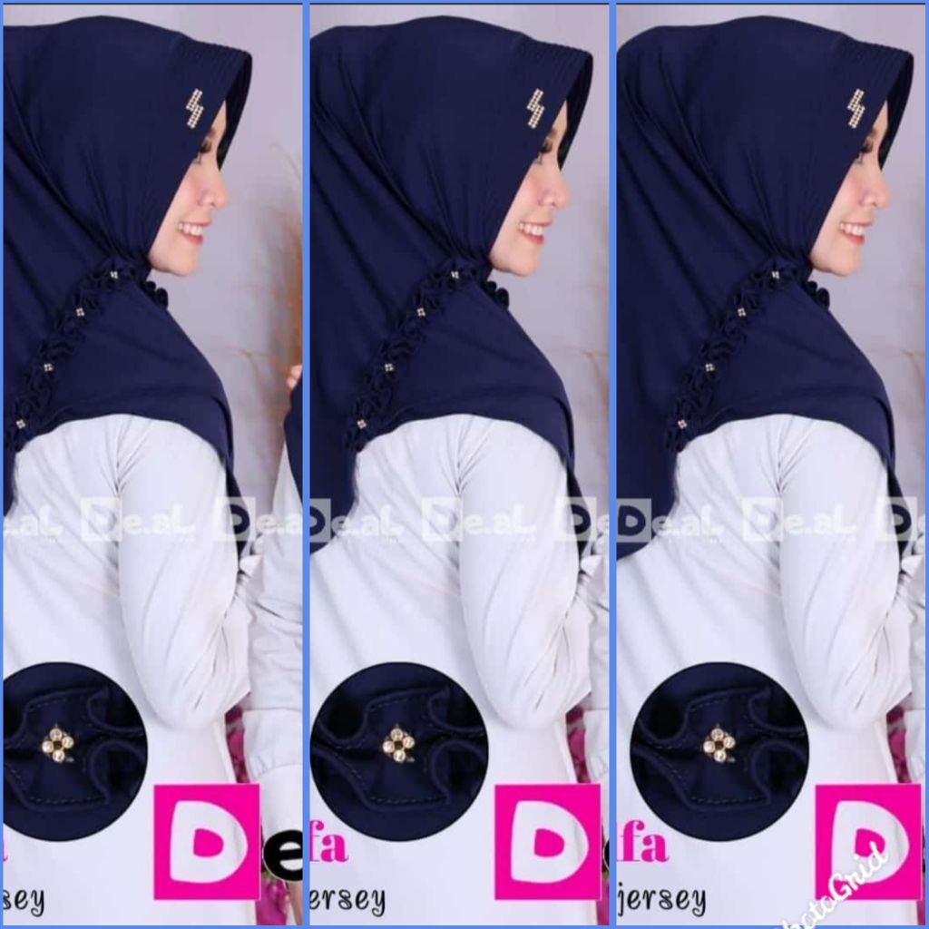 HIJAB ZALFA DE.AL BAHAN JERSEY HIJAB INSTAN