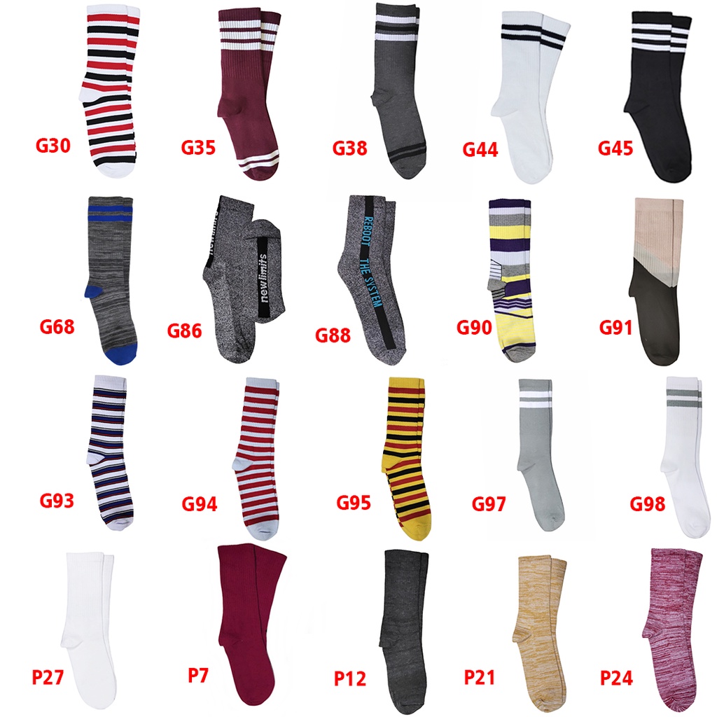 Kaos Kaki Motif Casual Oldschool/ Hype /Gaul /Skate BEBAS PILIH-3