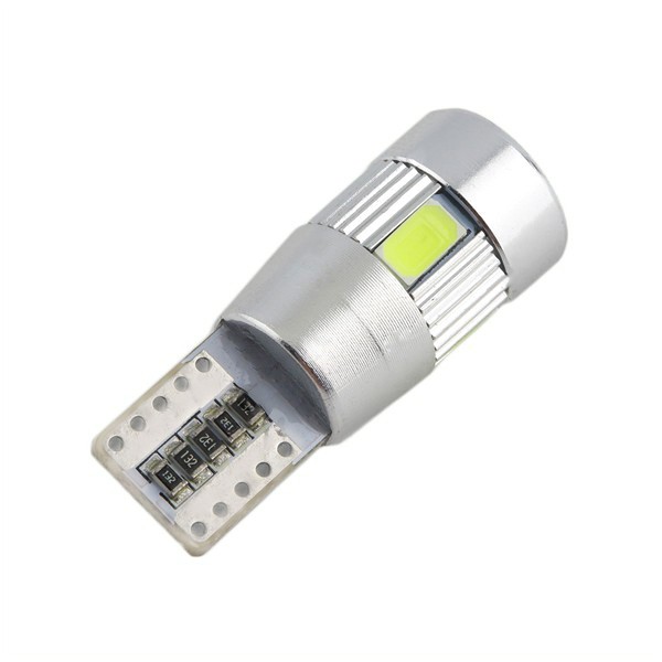 Lampu Mobil LED T10 W5W SMD 5630 2PCS - OMRS6LWH White