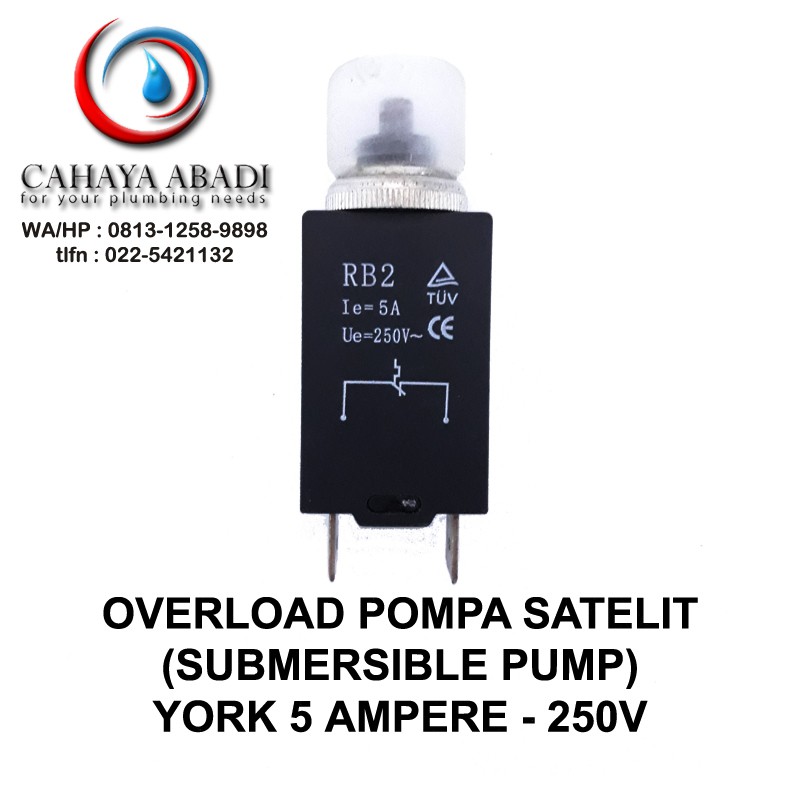 OVERLOAD POMPA AIR - 5A - 250V - YORK