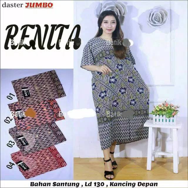 DASTER JUMBO RENITA GROSIR MURAH ASLI PEKALONGAN