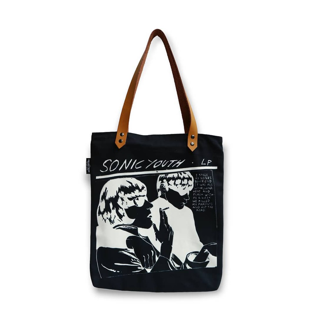 Printed Totebag - Sonic Youth (Black)
