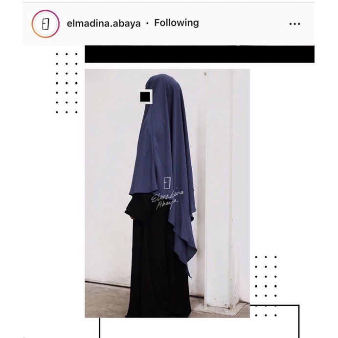 Preloved HUDA FK in DARK DENIM by @elmadina.abaya