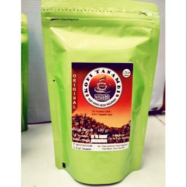 

Kopi bubuk Robusta Natural 100gr. Kualitas super