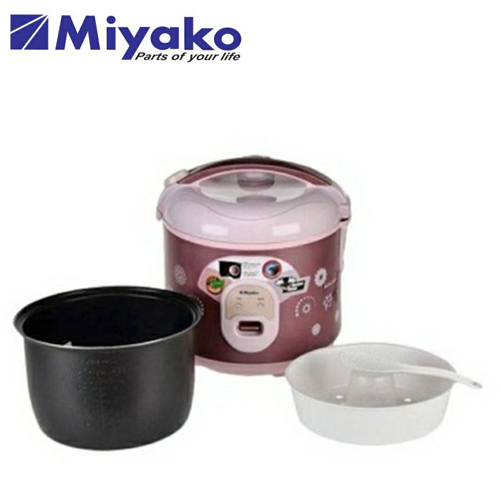 Rice Cooker Miyako MCM 18 BH B 1,8 Liter Teflon Berlian Hitam Magic Com Miyako 18 BH