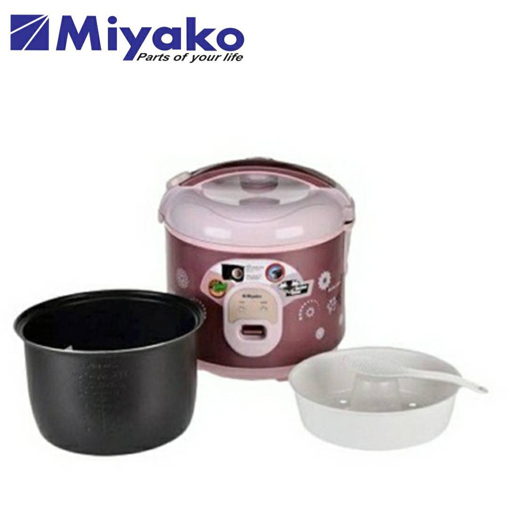 Rice Cooker Miyako MCM 18 BH B 1,8 Liter Teflon Berlian Hitam Magic Com Miyako 18 BH