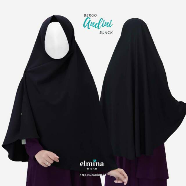 Bergo Andini Angel Crepe by Elmina Hijab