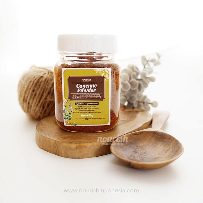 

Nourish Indonesia, Cayenne Pepper Powder 80gr BERKUALITAS