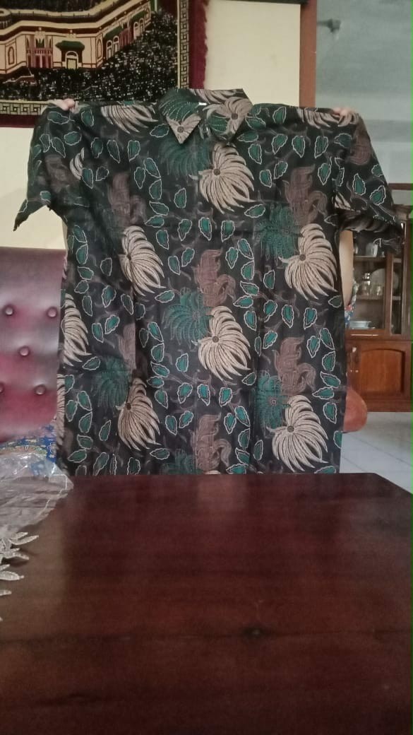 M, L, Xl, Xxl Hem Kemeja Batik Pria Lengan Pendek Terviral  Batik Original Pekalongan