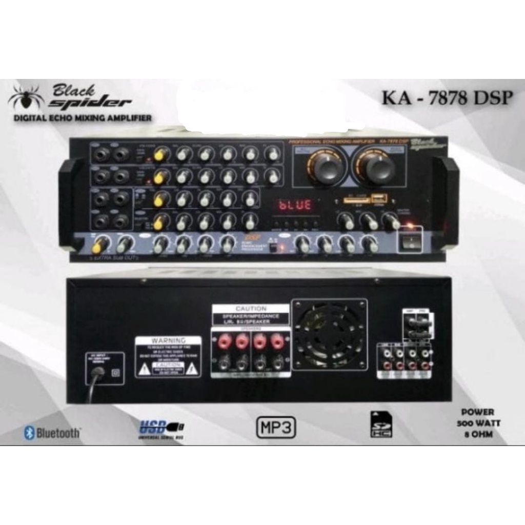 AMPLI BLACKSPIDER KA 7878 AMPLIFIER BLACK SPIDER KA7878