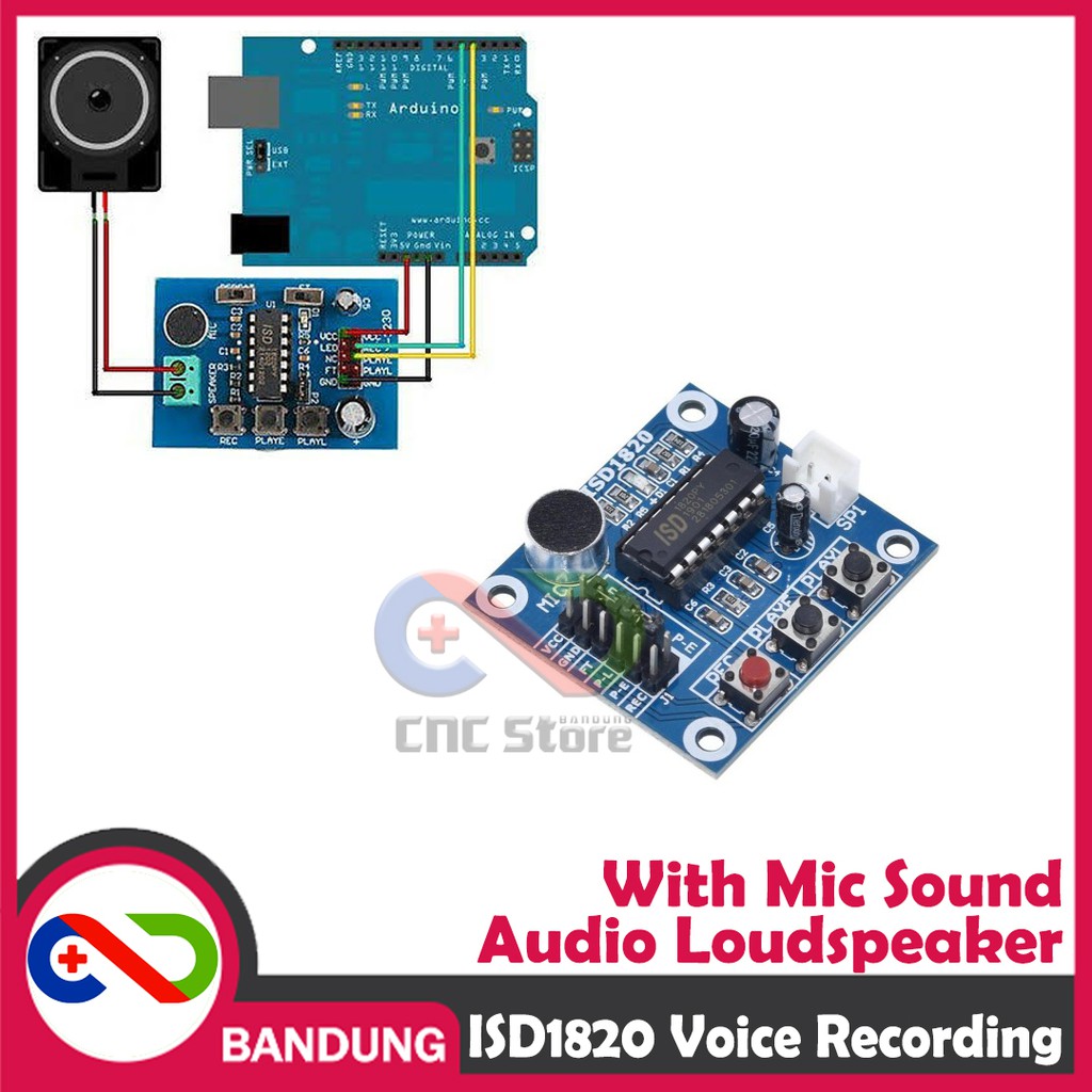 ISD1820 RECORDING MODULE PEREKAM DAN PEMUTAR SUARA STAND ALONE OR WITH ARDUINO