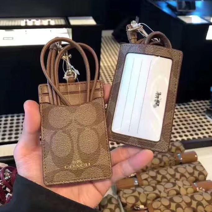 

[PROMO ACL34] card holder / Coach F65573 original/ Kartu kerja /tag / lanyard/ name tag holder/ID Card holder Best