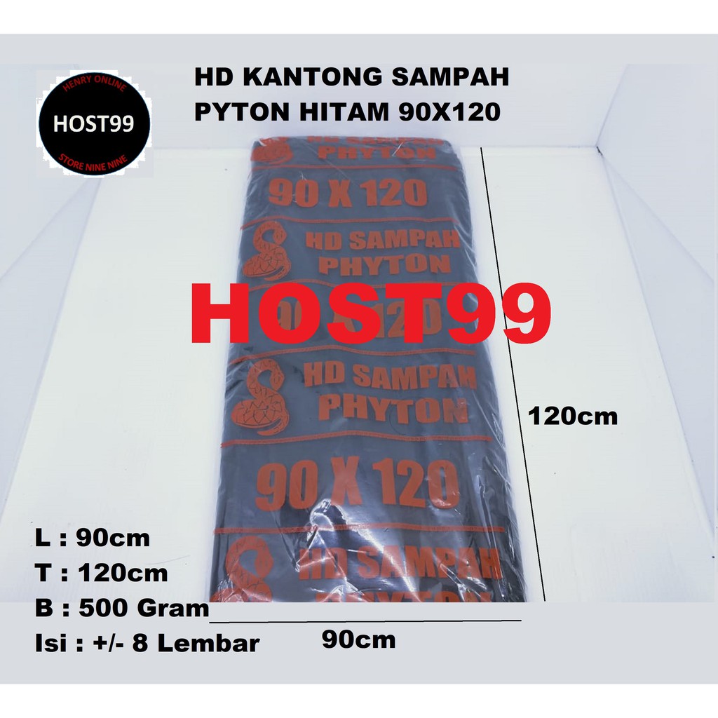 HD SAMPAH KANTONG PLASTIK SAMPAH POLYBAG SAMPAH POLIBAG 90x120 TEBAL