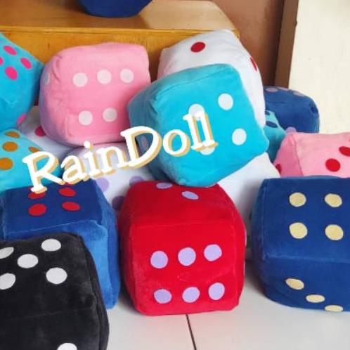 ✫ Boneka Dadu 15x15cm / Bantal Dadu ❆