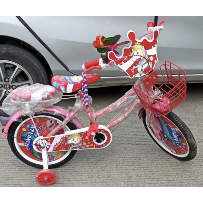 Sepeda Mini Anak Cewek Atlantis Unicorn 12 16 18 innch perempuan usia 3  8 thn BMX wanita COD kredit-7
