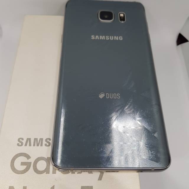 SAMSUNG NOTE 5 DUAL SIM 64GB SILVER TITANIUM MULUSS FULLSET