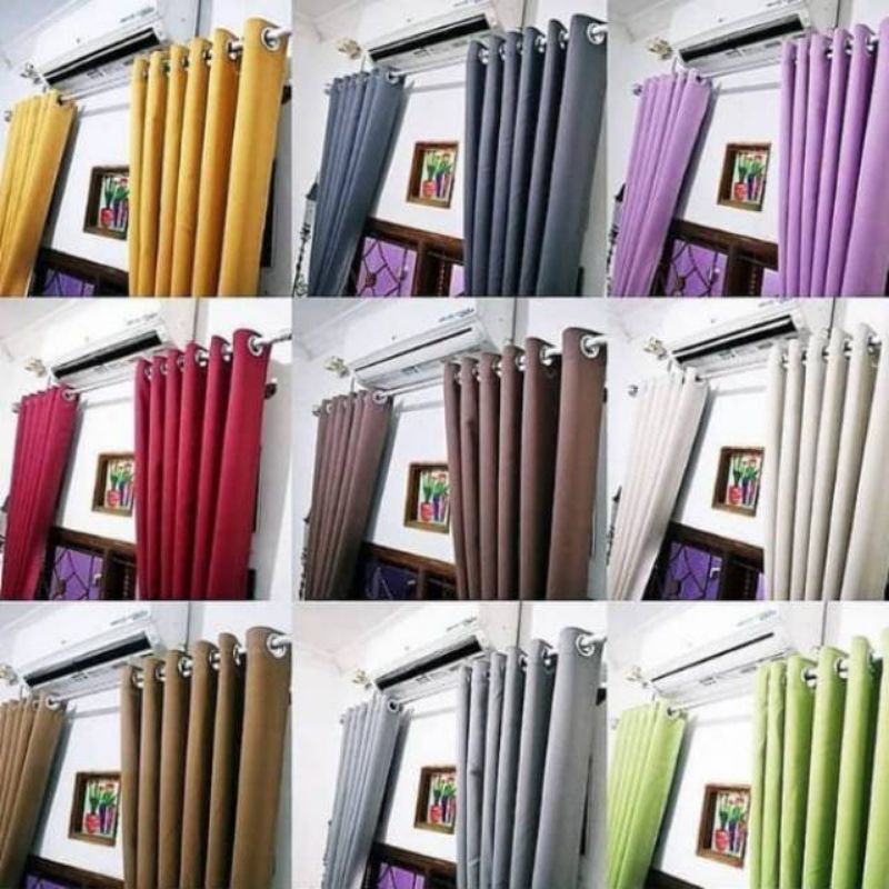 Gorden Jendela Rumah Minimalis Gorden Blackout Polos