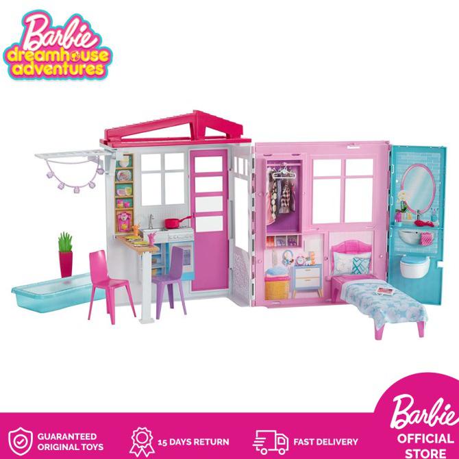 Barbie 2-Story House Rumah Boneka Permainan Toy Anak Perempuan