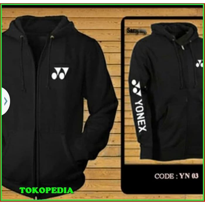 TERBARUpromo HE281 Jaket Hoodie Sweater Halfzipper Yonex Badminton Bu