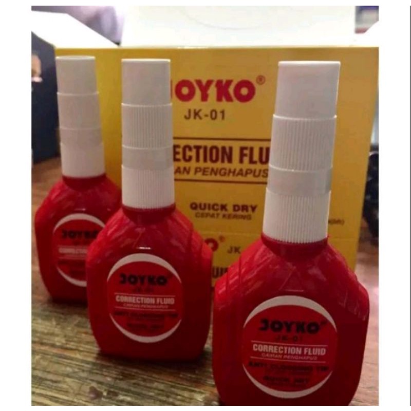 

Tipex cair merah merk joyko Kode : JK-01 atau JK-101