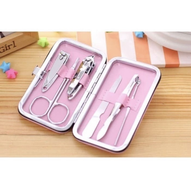 Manicure Set Karakter - Pralatan Gunting Kuku Set 6in1 - Alat Menicure -