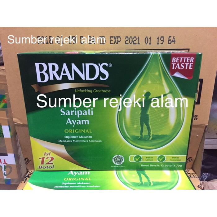 DISKON -  BRANDS SARI PATI AYAM / BRANDS ESSENCE OF CHICKEN 12 botol