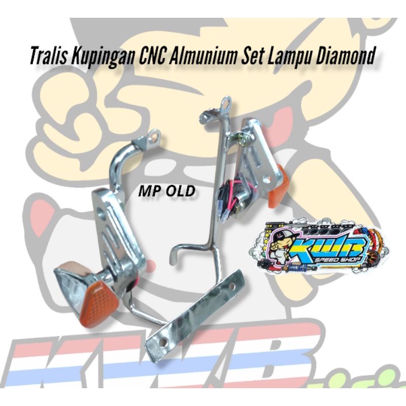 pangkon tralis cnc pesek set lampu sein diamond mp tiger lama old tiger megapro new