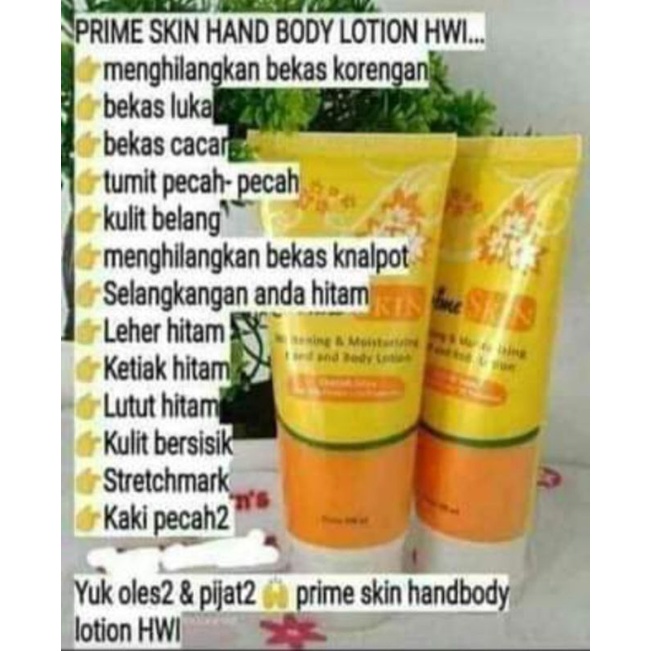 Produk pemutih badan hwi