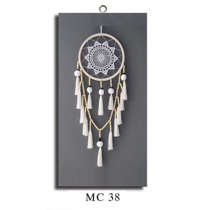 Hiasan Dinding Pajangan Ruang Tamu Dekorasi Kamar Tidur  Walldecor Macrame Poster Kayu Tema Etnik-MC 38