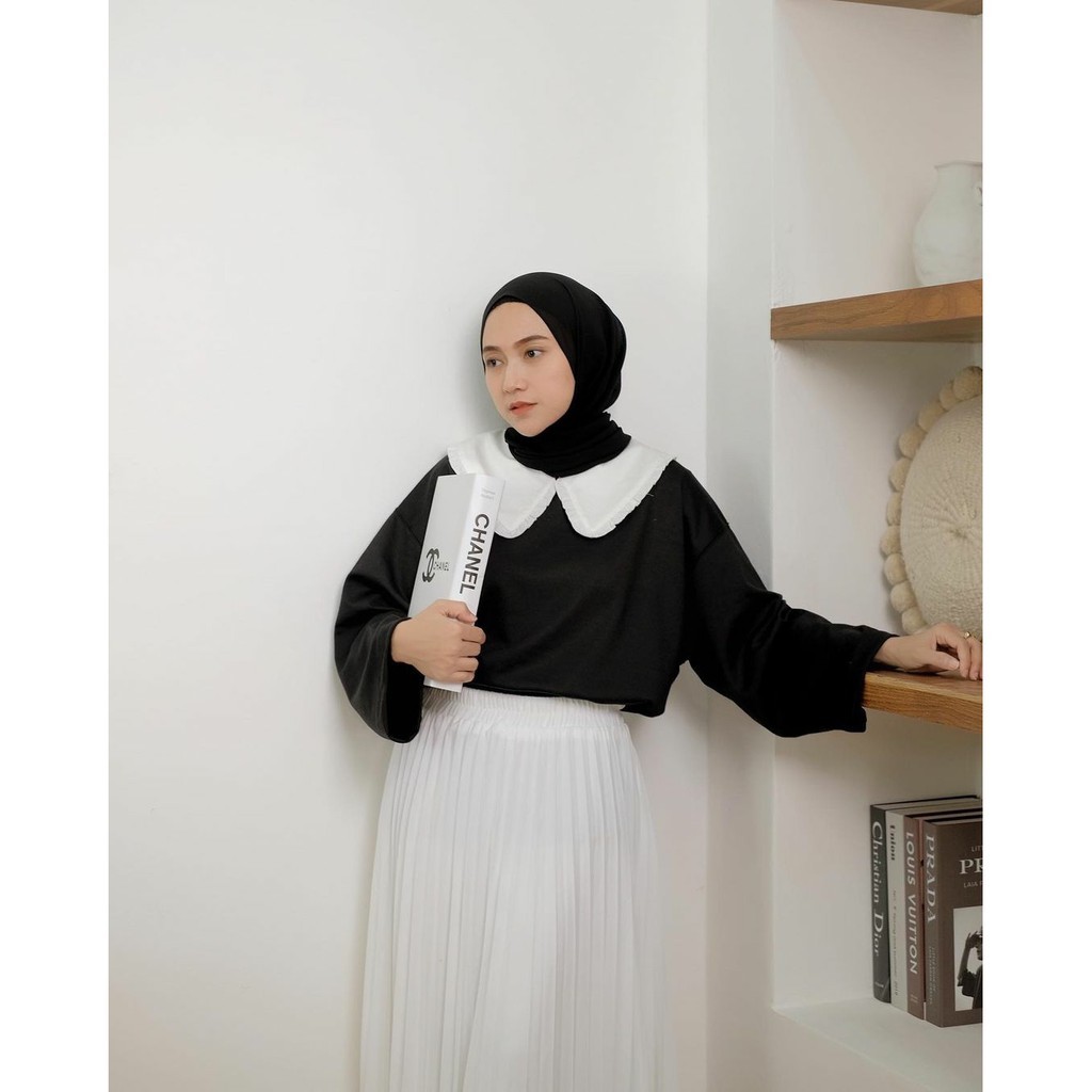 Meina Top Atasan Blouse Muslim Korean Style Fashion Wanita Terlaris