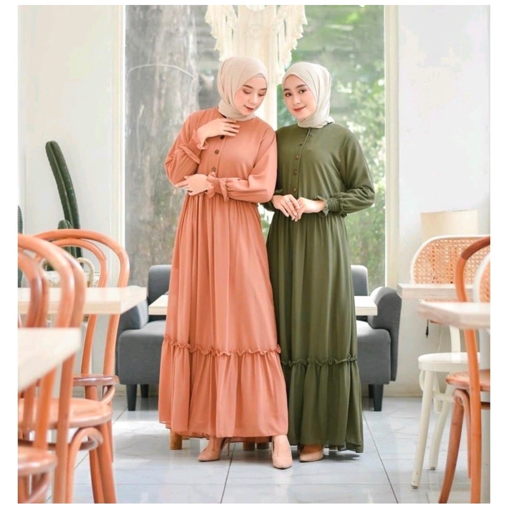 RILLO - GAMIS CHIKA REMPEL DAILY BUSUI DRESS MUSLIM PREMIUMM