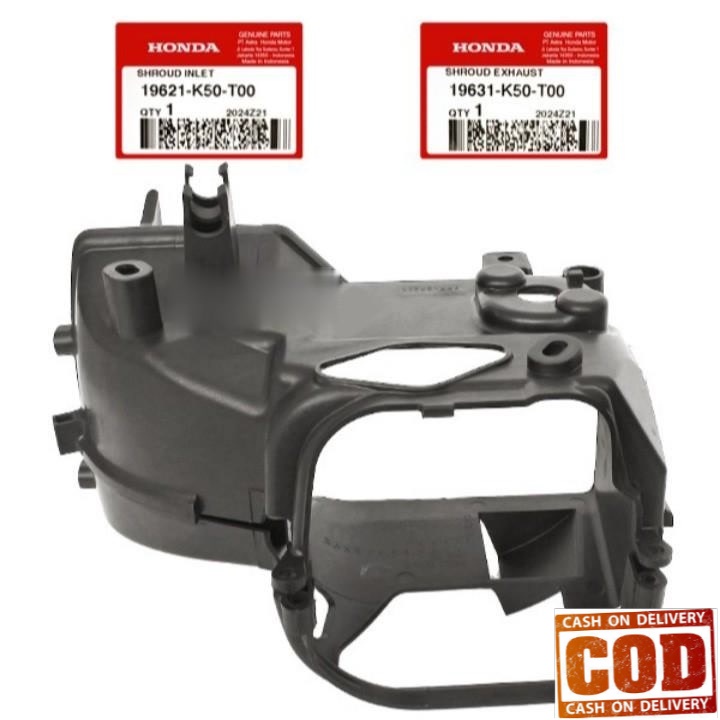 COVER / TUTUP MESIN ATAS BAWAH / SHROUD INLET EXHAUST BEAT FI ESP 2015 STARTER HALUS ORIGINAL