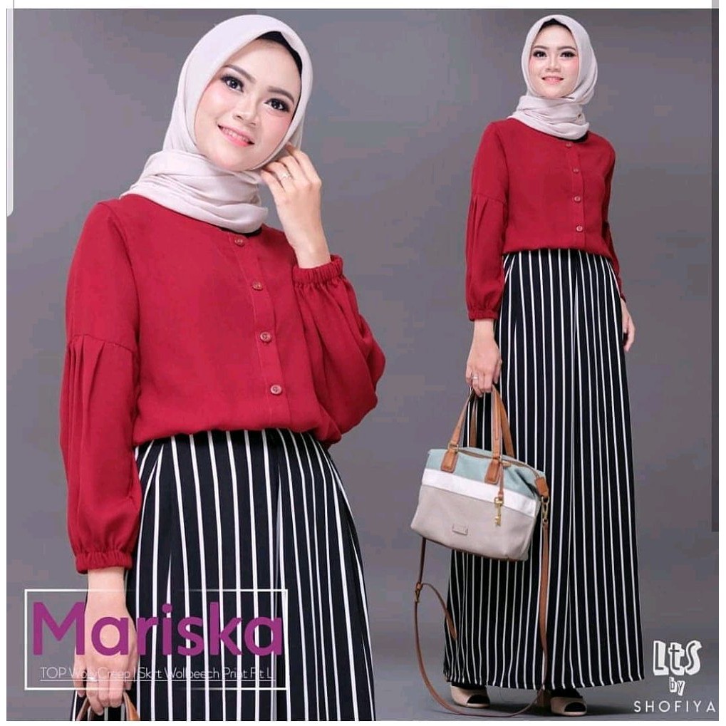 Baju Muslim Mariska Set  - Baju Wanita Mariska Maxi