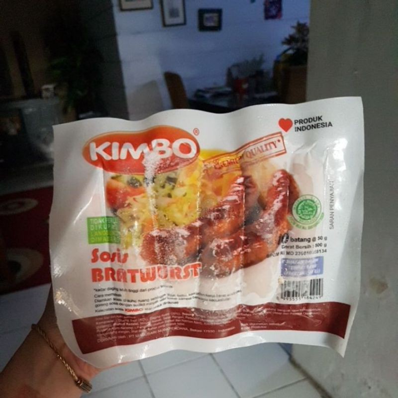 

sosis bratwurst kimbo 500gr isi 10pcs