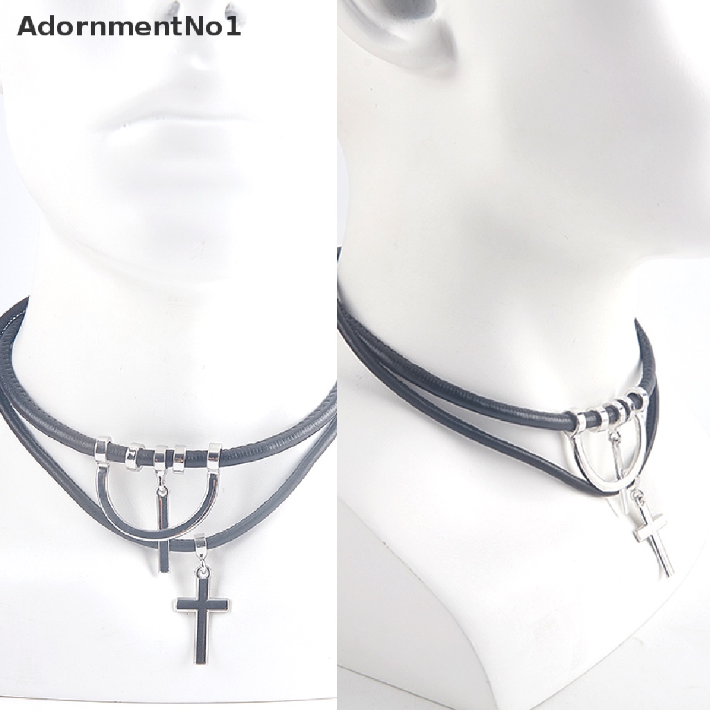 (AdornmentNo1) Kalung Choker Rantai Banyak Lapis Dengan Liontin Salib Anime Revengers Punk Untuk Cosplay