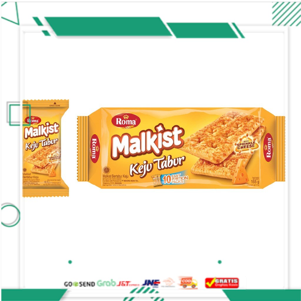 

Roma Malkist Keju Tabur 165 g