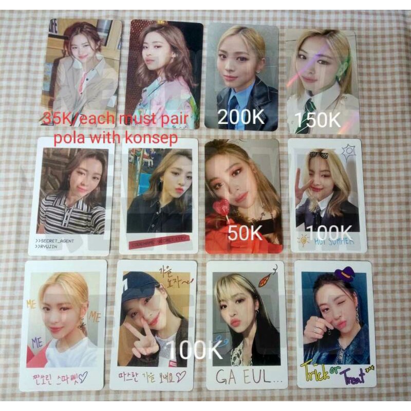 [READY STOCK] PHOTOCARD BENEFIT ITZY RYUJIN NO BAD DAYS WITHDRAMA